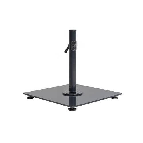 The Classic Parasol base metal black / 16 Kg - For Mast from 2,5 to 5,08 cm - BUSINESS & PLEASURE - Vintage Black - Carbon steel