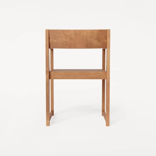 Sessel Chair 01 holz natur - Frama  - Warmes Braun - Birke, massiv, Birkenholzfurnier