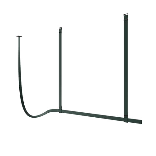 Suspension Belt cuir vert / L 200 cm / Bluetooth - Flos - Vert - Aluminium extrudé, Cuir