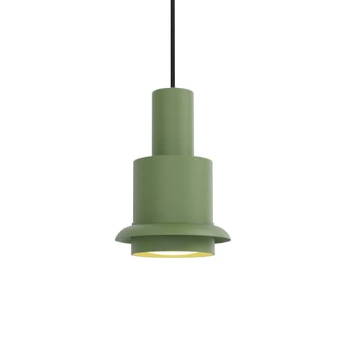 Suspension Chaumont / Ø 19 cm - Réédition 1964 - DCW éditions - Vert / Anneau vert - Acier