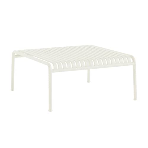 Table basse Palissade / 81,5 x 86 x H 38 cm - Bouroullec, 2016 - Hay - Blanc crème - Acier laqué époxy