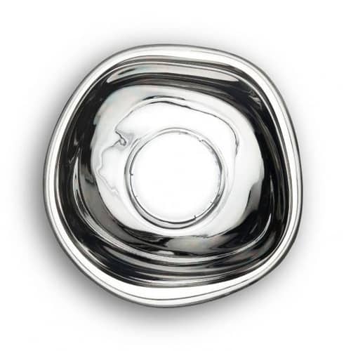 Wandleuchte Melt Surface plastikmaterial grau silber metall / LED - Ø 50 cm / Farbwechsel - Tom Dixon - Verchromt - Polykarbonat