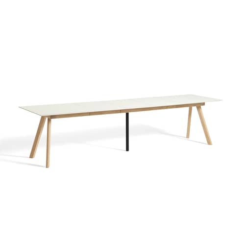  Accessory plastic material wood white / For CPH 30 extendable table - L 50 x 90 cm - Hay - Laminate / White - Plywood, Stratified
