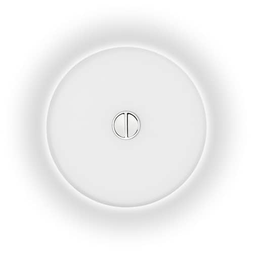 Wandleuchte Button INDOOR glas weiß Deckenleuchte – Glasversion - Flos - Weißes Glas - Glas