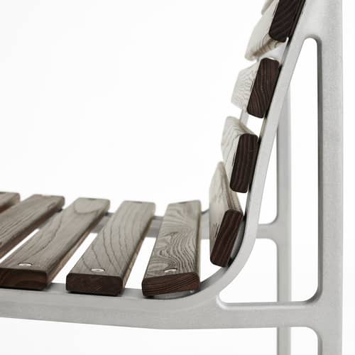 Traverse Chair wood brown / Bouroullec - Hay - Chair / Brown Wood - Aluminium, Thermo-treated solid ash wood