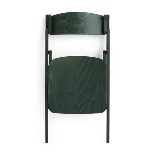 Chaise pliante Backflip bois vert - Hay - Vert cèdre - Contreplaqué de hêtre moulé, Hêtre massif