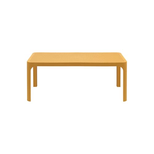 Net Coffee table composite material yellow / 100 x 60 x H 40 cm - NARDI - Mustard - Fibreglass resin