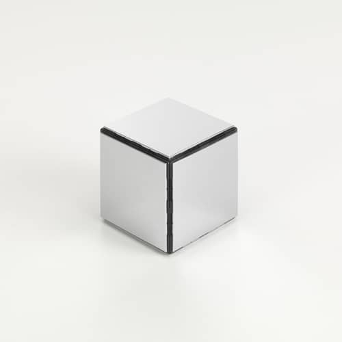 Decorazione Panton Cubes Duck materiale plastico argento / Kit anatra - Verner Panton, 1974 - Vitra - Anatra / Cromato - ABS riciclato