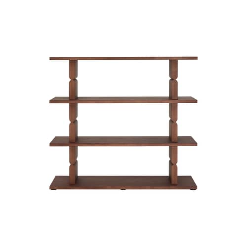 Etagère Coloured Wood Noon / L 118 x H 107 cm - NOBODINOZ - Bois foncé - Frêne