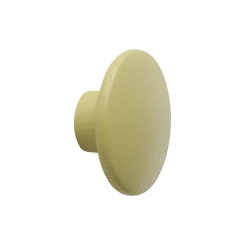 Patère The Dots Wood XS bois vert / Ø 6,5 cm - Muuto - Olive clair - Frêne teinté