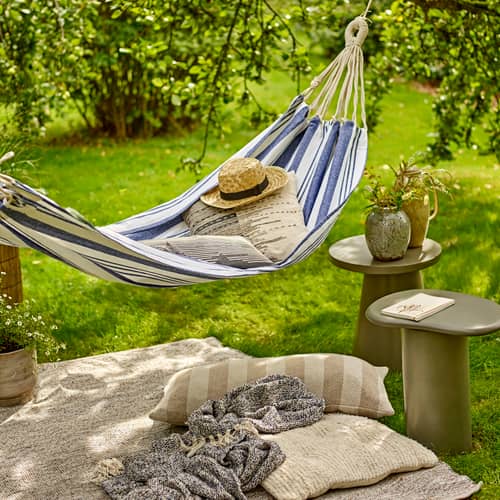 Table d\'appoint Marcey / Fibrociment - Bloomingville - Gris foncé - Fibrociment peint