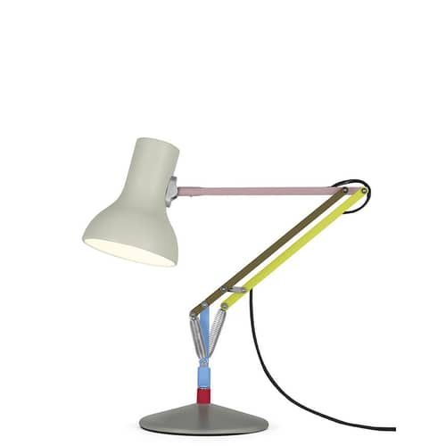 Tischleuchte Type 75 Mini metall bunt / von Paul Smith - Edition N° 1 - Anglepoise - Rosa, gelb, khaki, blau - Aluminium