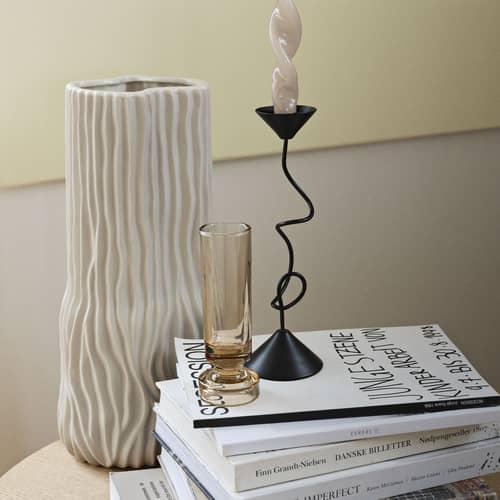 Vase Magny céramique beige / H 43 cm - BROSTE COPENHAGEN - Beige - Grès émaillé