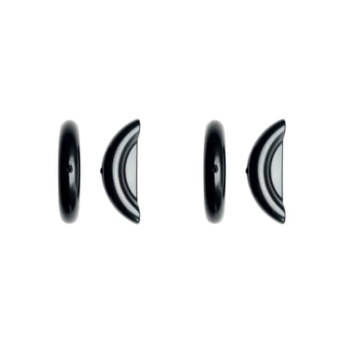 Armlehne  plastikmaterial schwarz / Set mit 4 Schutzgleitern für Sessel AA - AIRBORNE - Schwarz - PVC