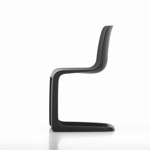 EVO-C Chair plastic material grey / Polypropylene - Vitra - Graphite grey - Polypropylene