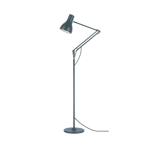 Type 75 Floor lamp metal grey - Anglepoise - Slate grey - Aluminium, Cast iron, Steel