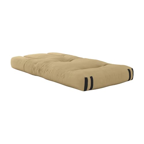 Fauteuil convertible enfant Mini Hippo / Lit d\'appoint - KARUP DESIGN - Beige doré 758 - Coton, Fibres mélangées, Mousse