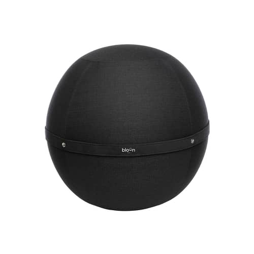 Pouf Original / Siège ergonomique - Ø 55 cm / Tissu chiné - BLOON PARIS - Noir intense - PVC, Tissu polyester