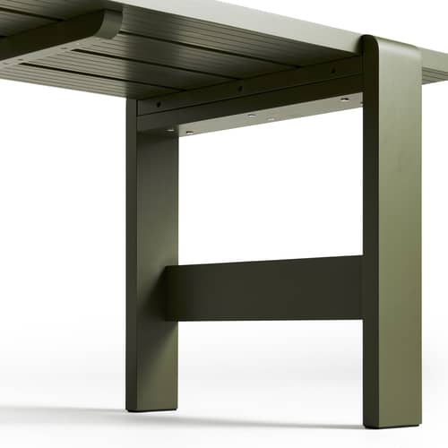 Weekday Rectangular table wood green / 230 x 83 cm - Wood - Hay - Olive green - FSC-certified solid pine