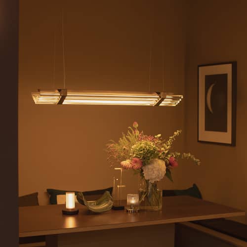 Suspension Seagull LED / L 160 cm - DCW éditions - L 160 cm / Bronze - Aluminium, PMMA