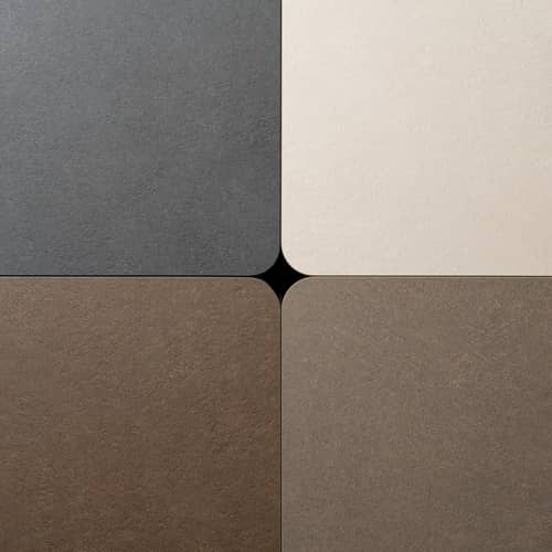 Table rectangulaire Piave beige / 160 x 90 cm - Stratifié texturé - NARDI - Taupe - Aluminium, Stratifié HPL