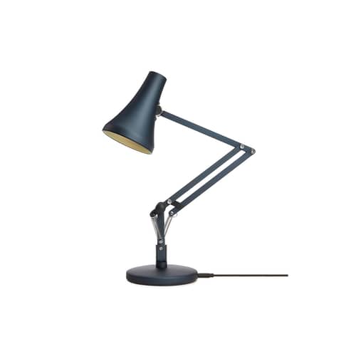 Tischleuchte 91 Mini Mini LED metall blau grau / LED - Netzanschluss oder USB - Anglepoise - Stahlblau - Aluminium, Gusseisen, Stahl