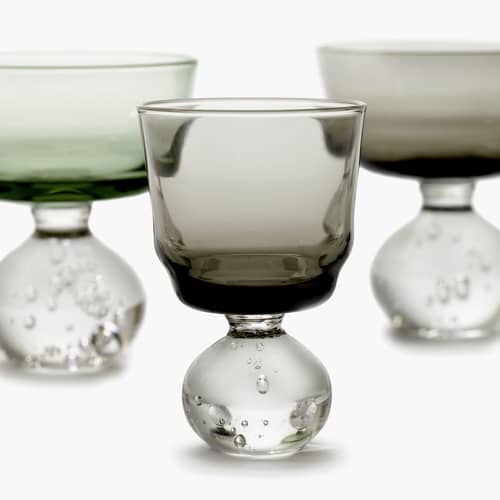 Weinglas Eternal Snow S glas grau / 6er Set - Ø 6,3 x H 9,5 cm - Serax - Grau - geblasenes Glas