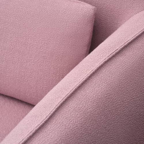 Accessoire / Coussin pour canapés Mimi - 48 x 22 cm - Hay - Rose (tissu Vidar 633) -  Duvet, Mousse de polyuréthane, Tissu