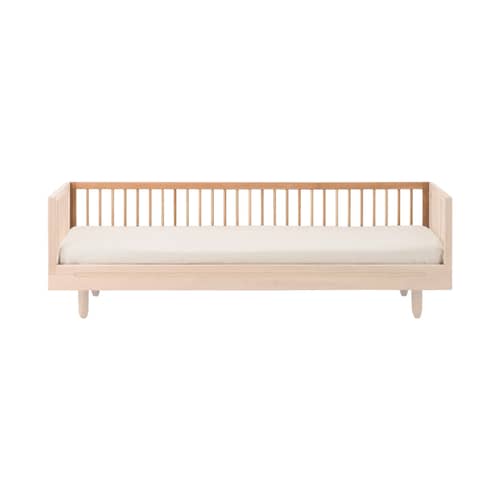 Accessorio pour lit 1 place Pure legno naturale / Kit evolutivo in panca - NOBODINOZ - Accessorio : kit sedile a panca - Rovere massello