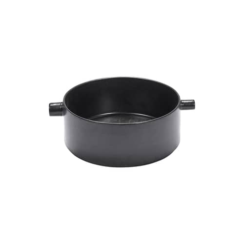 Auflaufform FCK Large keramik schwarz / Ø 25 x H 9,8 cm - Serax - Schwarz - emaillierter Sandstein