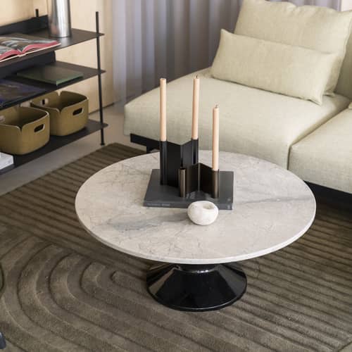 Candeliere Pair metallo nero / H 18 cm - Muuto - Nero - Alluminio anodizzato