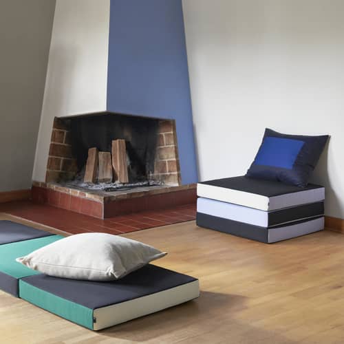 Hay Ram Cushion - dark blue | Made In Design UK
