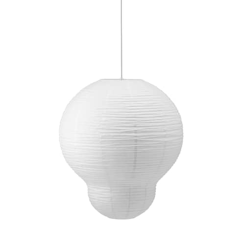 MÖBELZUBEHÖR Puff Hvid papierfaser weiß / Reispapier - Ø 60 x H 75 cm - Normann Copenhagen - Hvid / Ø 60 x H 75 cm - Reispapier