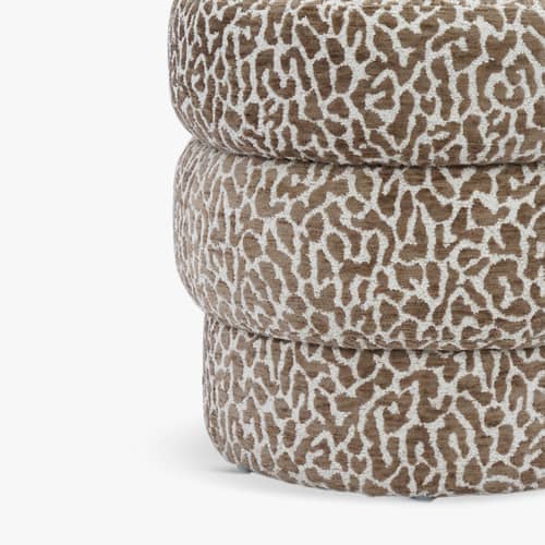 Sitzkissen Mdina textil braun - NV GALLERY - Karamel - High Density-Schaum, Tissu Tweed