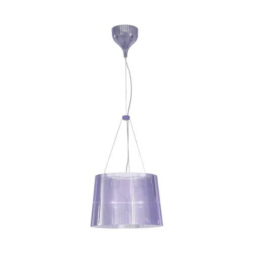 Suspension Gé / Ø 37 cm - Matériau recyclé - Kartell - Bleu ciel - 