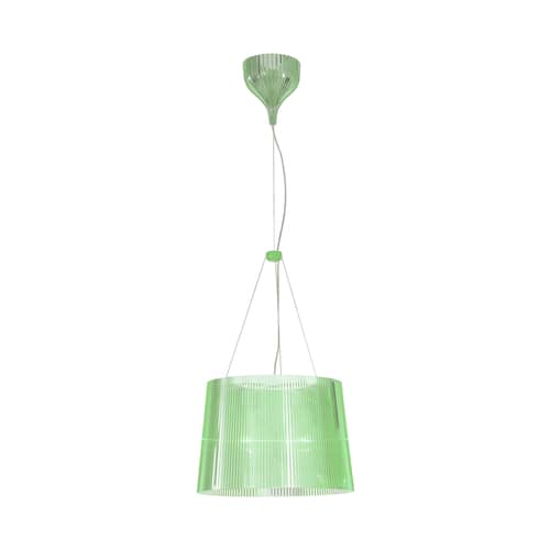 Suspension Gé / Ø 37 cm - Matériau recyclé - Kartell - Vert - Polycarbonate