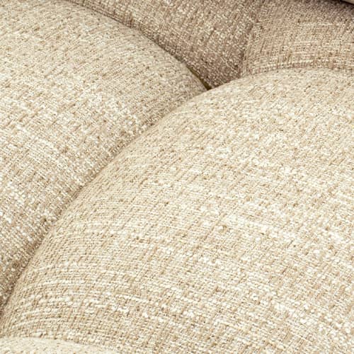 Sitzkissen Waffle textil beige / Sofa modulierbar – 104 x 104 cm - NV GALLERY - Beiger Tweed - Gewebe, High Density-Schaum
