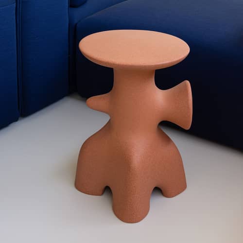 Tabouret Archeo terracotta / H 46,7 cm - Jaime Hayón - Magis - Orange terracotta - Polyéthylène