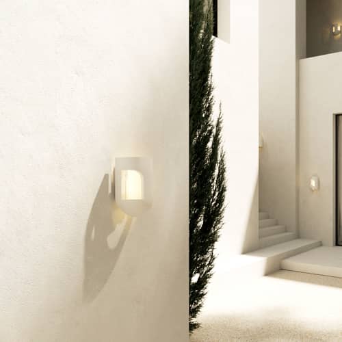 Applique d\'extérieur Soul Story 3 LED - Outdoor / Béton - DCW éditions - n°3 / Blanc - Béton