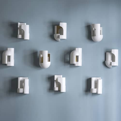 Applique Soul Story 1 / LED - Plâtre - DCW éditions - Blanc - Plâtre