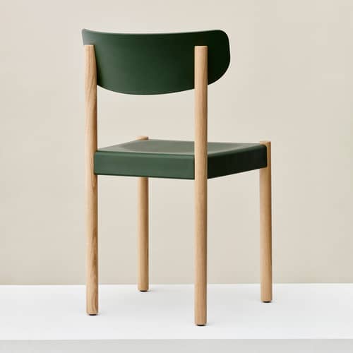 Chaise Pack 10 vert / Polypropylène recyclé - Hay - Vert tropical / Chêne huilé - Chêne massif huilé, Fibre de bois, Polypropylène recyclé