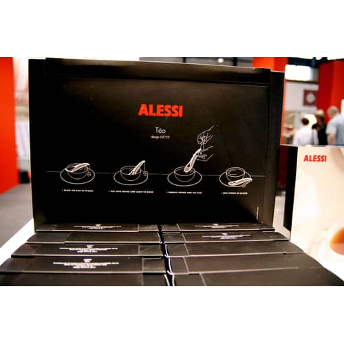 Cuillère à thé Tèo métal / Cuillère-essoreuse pour sachet de thé - Alessi - Acier brillant - Acier inoxydable poli