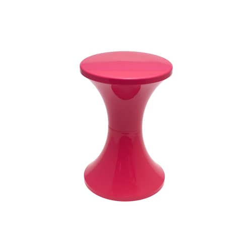Hocker Tam Tam Pop plastikmaterial rosa / Neuauflage 1968 - Stamp Edition - Opakrosa - Opakes Polypropylen