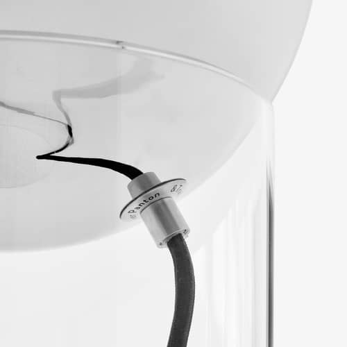 Lampada da tavolo Topan VP13 metallo argento / H 31 cm - Verner Panton, 1959 - &tradition - Cromato - Acrilico, Alluminio cromato