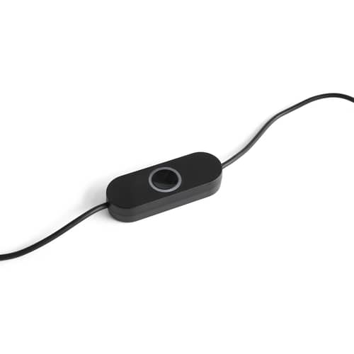 Lampe de table Matin Small LED tissu rouge / H 38 cm - Hay - Rouge / Laiton poli - Acier finition laiton, Coton plissé