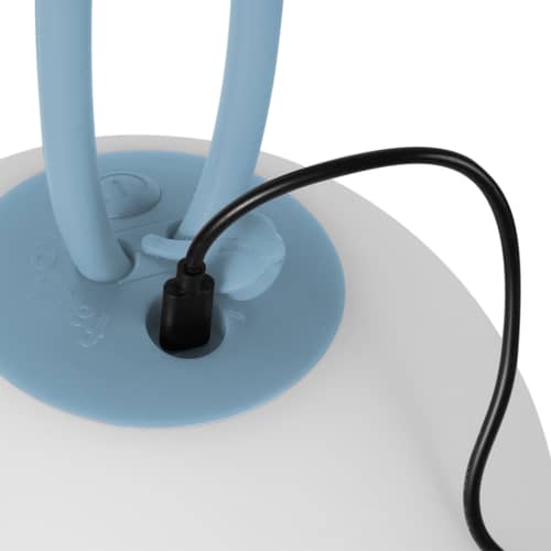 Lampe extérieur sans fil rechargeable Bolleke LED  / Ø 20 cm - Fatboy - Bleu Wave - Polyéthylène, Silicone