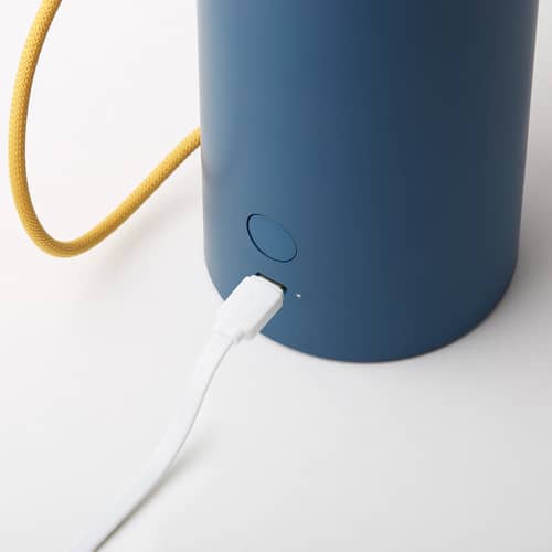 Lampe extérieur sans fil rechargeable Orbe LED / Tête magnétique amovible - Lexon - Rouge & bleu - ABS