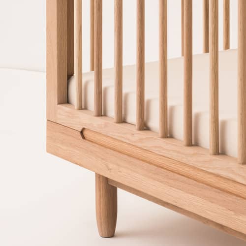Lettino evolutivo Pure legno naturale / 75 x 145 cm - NOBODINOZ - Letto per bambini - Rovere massello