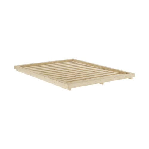 Lit double Dock / Pour matelas 140 x 200 cm - KARUP DESIGN - Pour matelas 140 x 200 - Pin massif certifié FSC
