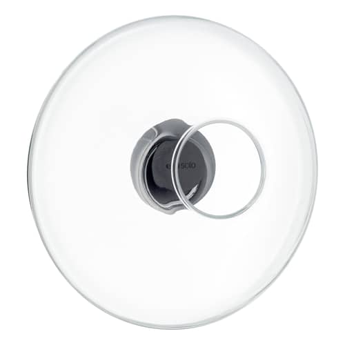 Mangeoire à oiseaux Large verre transparent / Pour fenêtre - Ø 20 cm - Eva Trio - Ø 20 cm / Transparent - Acier inoxydable, Gomme, Verre